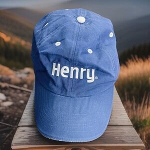 Henry Indianapolis Motor Speedway Hat Cap Strap Back One Size Blue Reebok Mens